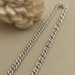 Срібний ланцюжок з плетінням Ромб на шию