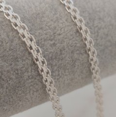 Ланцюжок срібний плетіння Подвійне якірне плаский