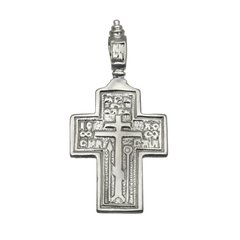 Срібний хрестик з розп'яттям та Молитвою Чесному Хресту