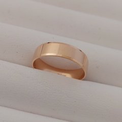 Обручальное кольцо золотое Американка прямая гладкая 5 мм
