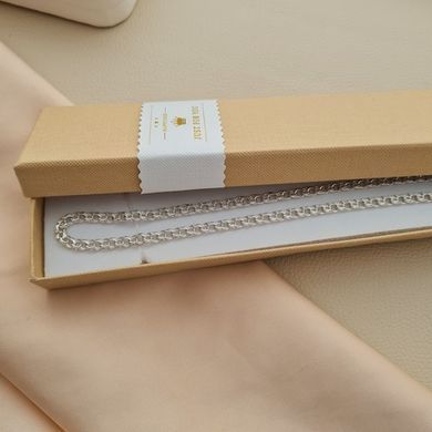 Цепочка серебряная с плетением Бисмарк на шею