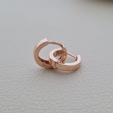Серьги золотые конго с белыми фианитами