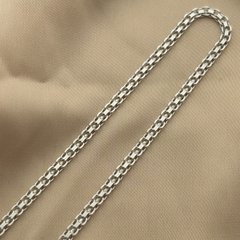 Цепочка серебряная с плетением Двойной якорь на шею