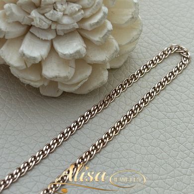 Золотая цепочка с плетением Нонна на шею под кулон или подвес 50 см