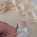 Серебряное обручальное кольцо с золотой напайкой широкое гладкое Американка