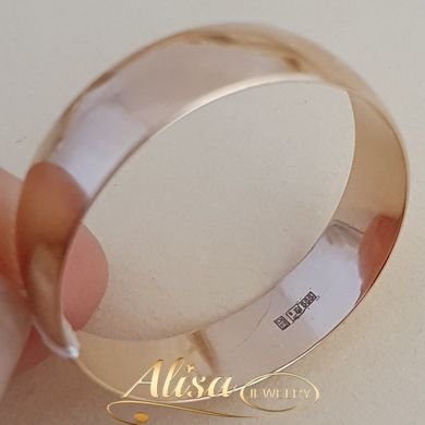 Обручальное кольцо золотое классическое тонкое гладкое Европейка 6 мм