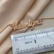 Кольє срібне позолочене з підвіскою іменем Valentyna на тонкому ланцюжку