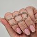 Цепочка золотая классическая с плетением Бисмарк 60 см