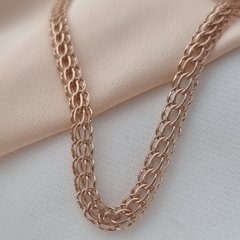 Золотой браслет Венеция цепочка на руку ручное плетение 23 см