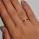 Серебряное обручальное кольцо с золотыми вставками тонкое гладкое