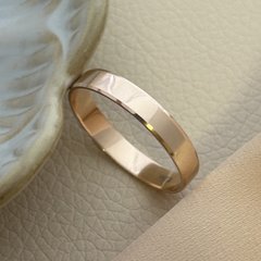Обручальное кольцо золотое классическое тонкое гладкое Европейка 4 мм