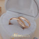 Обручальные кольца золотые гладкие классические Европейка 3 мм пара
