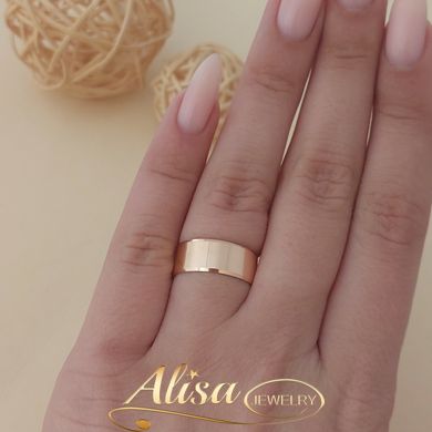 Обручальные кольца золотые гладкие Американка 7 мм пара