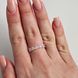 Серебряное кольцо женское с белыми и розовыми фианитами разной формы