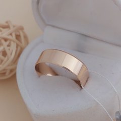 Обручальное кольцо золотое широкое Американка гладкое 7 мм