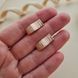 Серьги золотые с орнаментом классические без камней