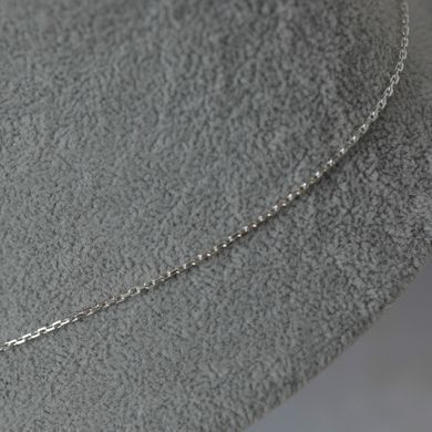 Серебряная цепочка якорного плетения на шею тонкая
