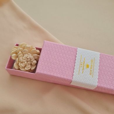Коробочка для браслетів і ланцюжків прямокутна рожева довга