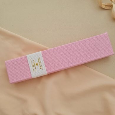 Коробочка для браслетів і ланцюжків прямокутна рожева довга