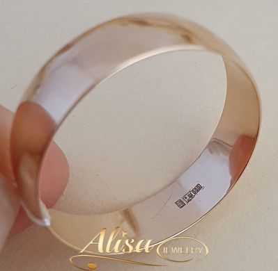 Обручальные кольца золотые гладкие Европейка классические пара 6 мм