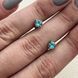 Серьги вкрутки золотые с круглым зеленым кварцем